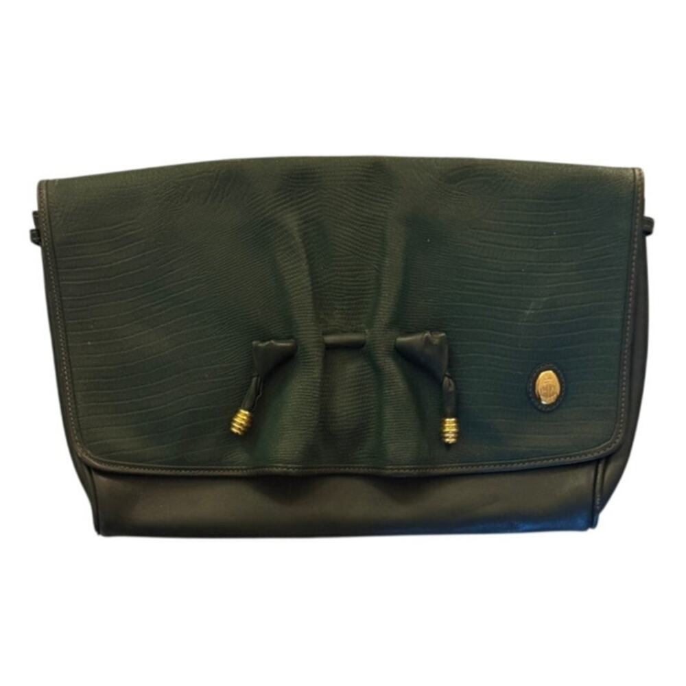 Mark Cross Olive Green Clutch